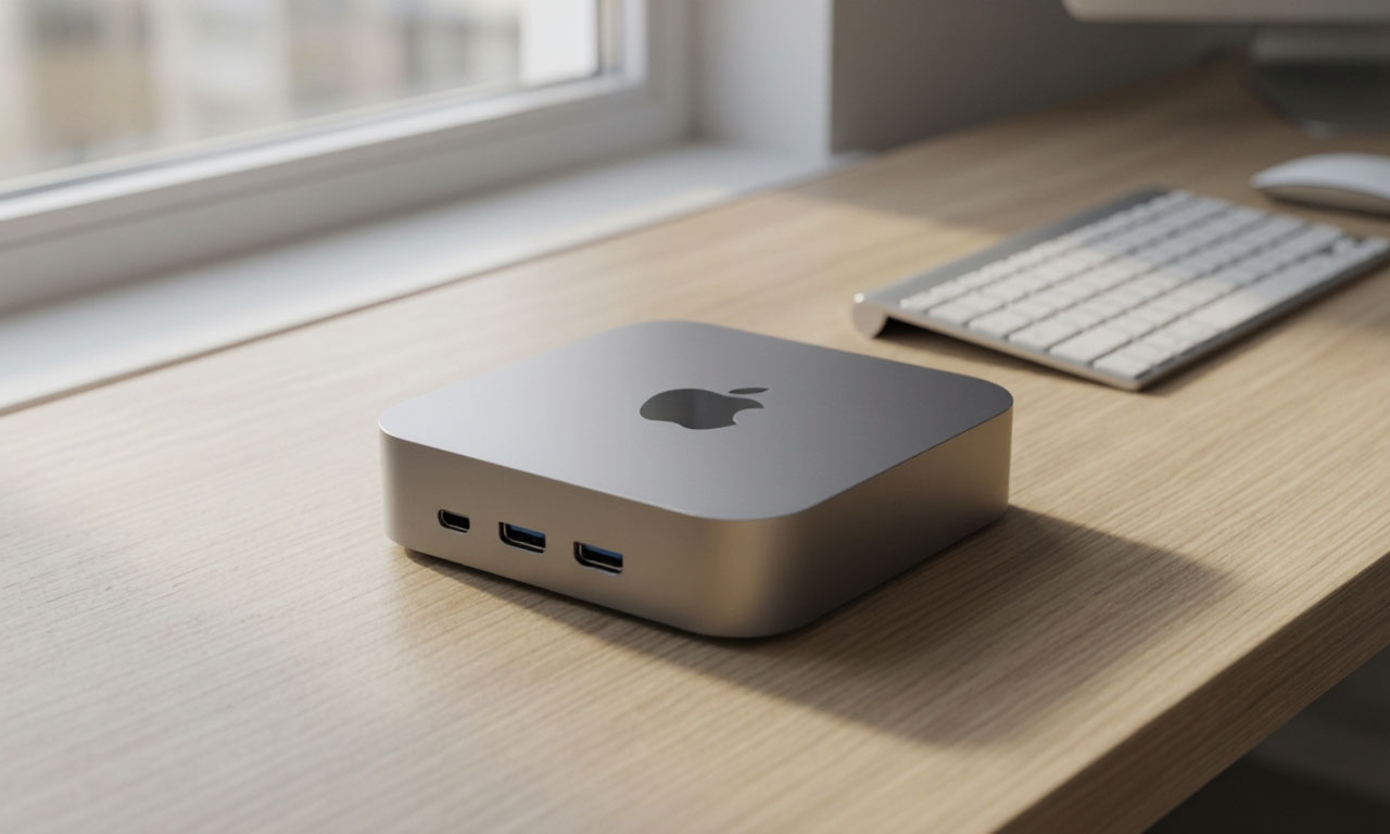 Визуализация Mac Mini M6, несколько ракурсов